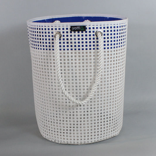 Large Basket Blue Trim